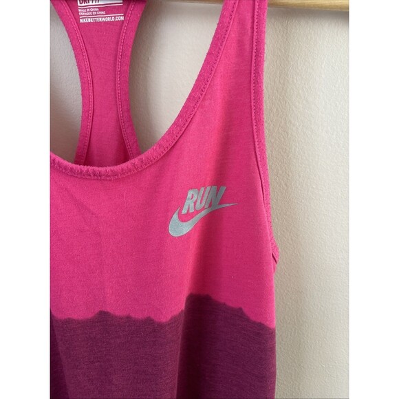 Nike Women’s Pink Colorblock Racerback Tank Top Size Small Activewear - Picture 3 of 7